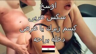 اجمد سكس عربي وكلام من بنت مصرية يهيج الصخر مع زوجها العرص - سكس مصري